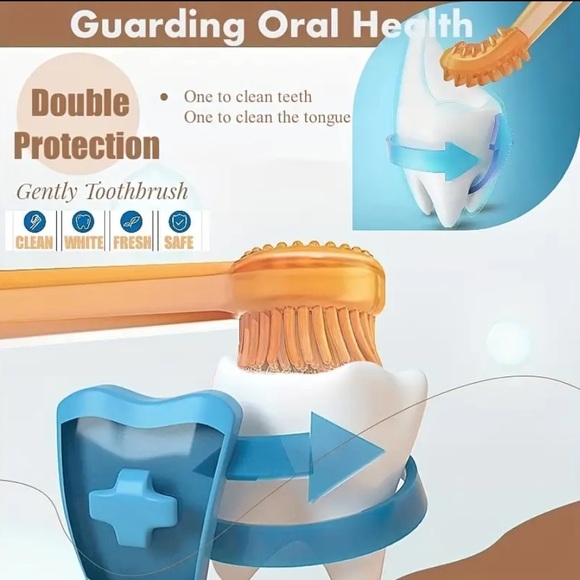 Small pet soft silicone toothbrush set with storage case - Picture 7 of 11